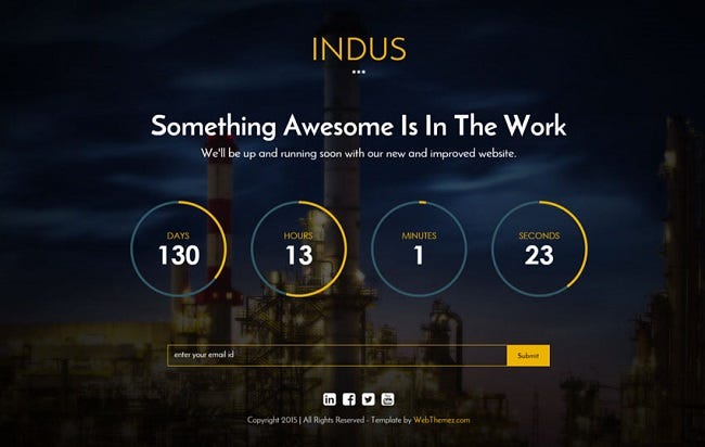 Example of a dark-mode startup landing page with countdown timer, representing early MVP validation before hiring developers. Example of a dark-mode startup landing page with countdown timer, representing early MVP validation before hiring developers.