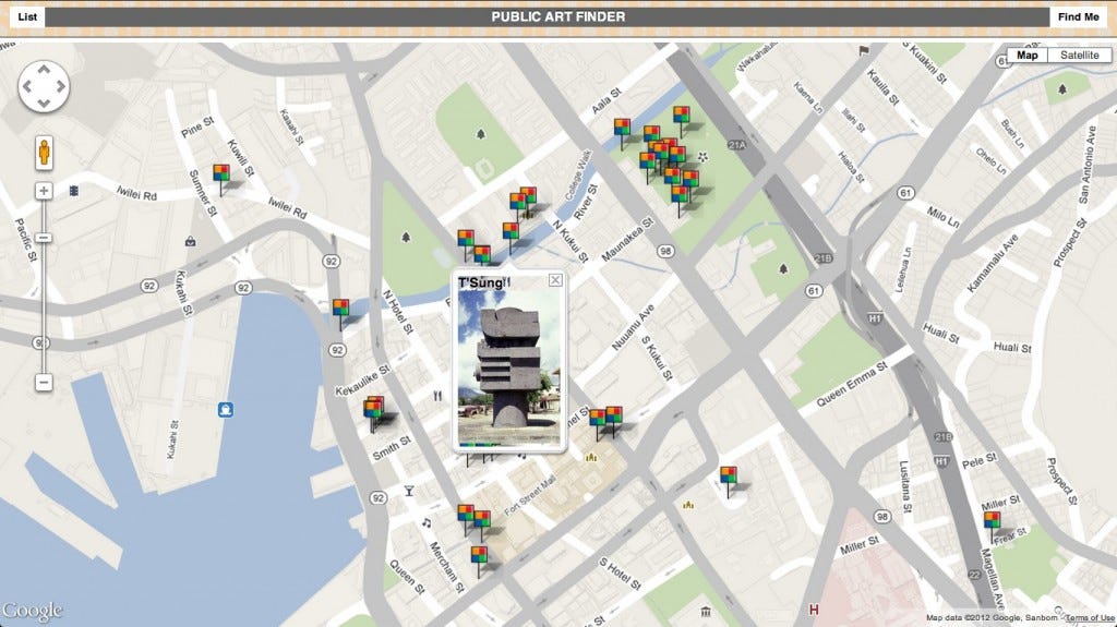 Honolulu City App: Public Art Finder Honolulu City App: Public Art Finder