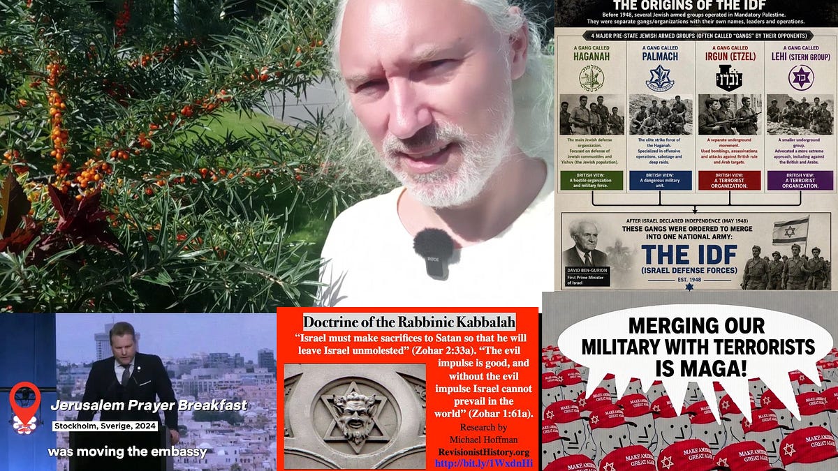 Trump follows Zohar👺 Trump & Farage mentors. Politeness. Subtile antiseptisism. Swedish Zionists