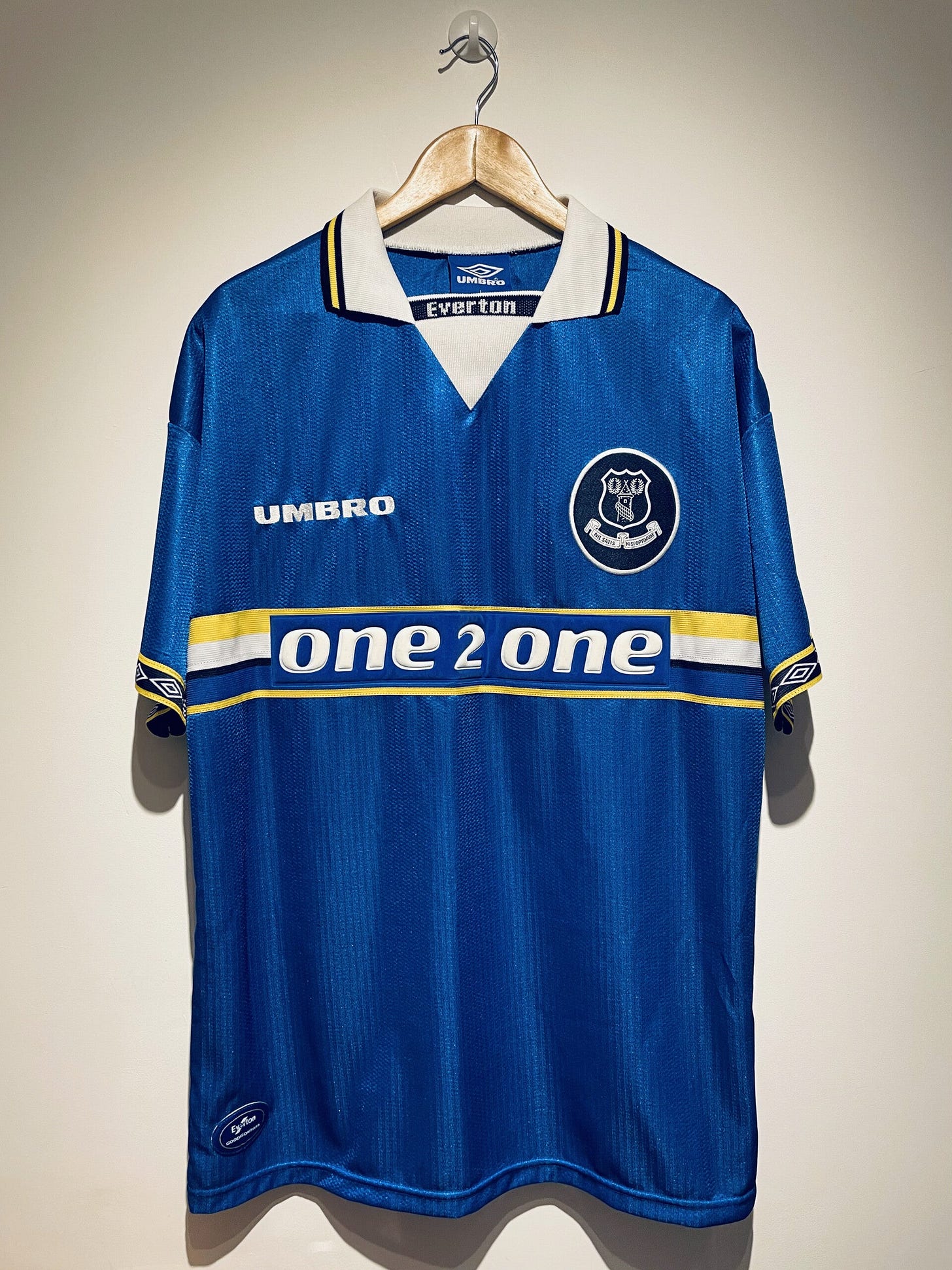 1998-99 Everton Football Shirt Home - L | Goodison Guy