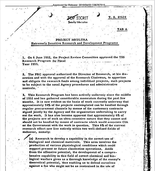 The program, which ran from 1953 to 1973, performed 144 projects aimed at developing procedures and drugs that could be used during interrogations,weakening individuals and forcing confessions through brainwashing and psychological torture The program, which ran from 1953 to 1973, performed 144 projects aimed at developing procedures and drugs that could be used during interrogations,weakening individuals and forcing confessions through brainwashing and psychological torture