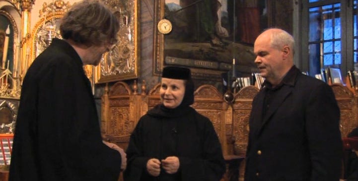 Sister Maria with V Rev Dr John McGuckin and Dr Norris Chumley Sister Maria with V Rev Dr John McGuckin and Dr Norris Chumley