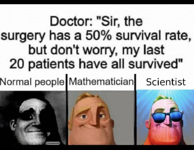 Request] can someone please explain the stats behind this meme? :  r/theydidthemath