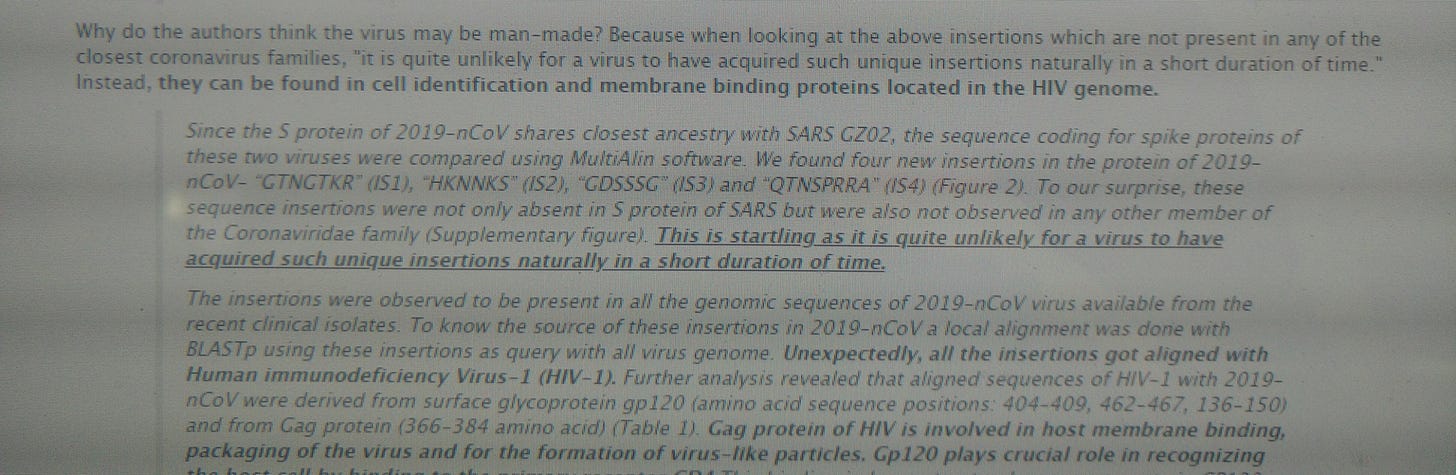Coronavirus HIV link Coronavirus HIV link