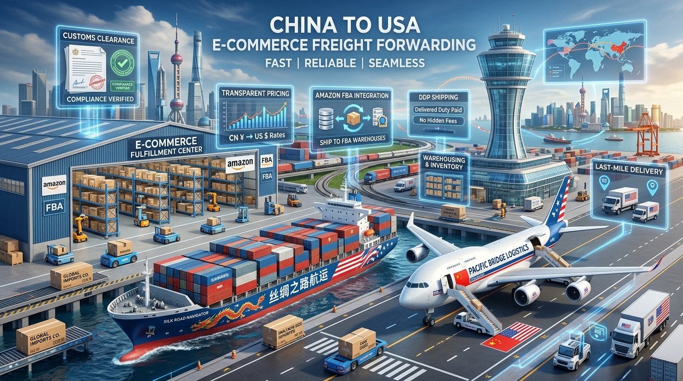 China to USA Freight Forwarders Top 10 Services for E-Commerce Brands China to USA Freight Forwarders Top 10 Services for E-Commerce Brands
