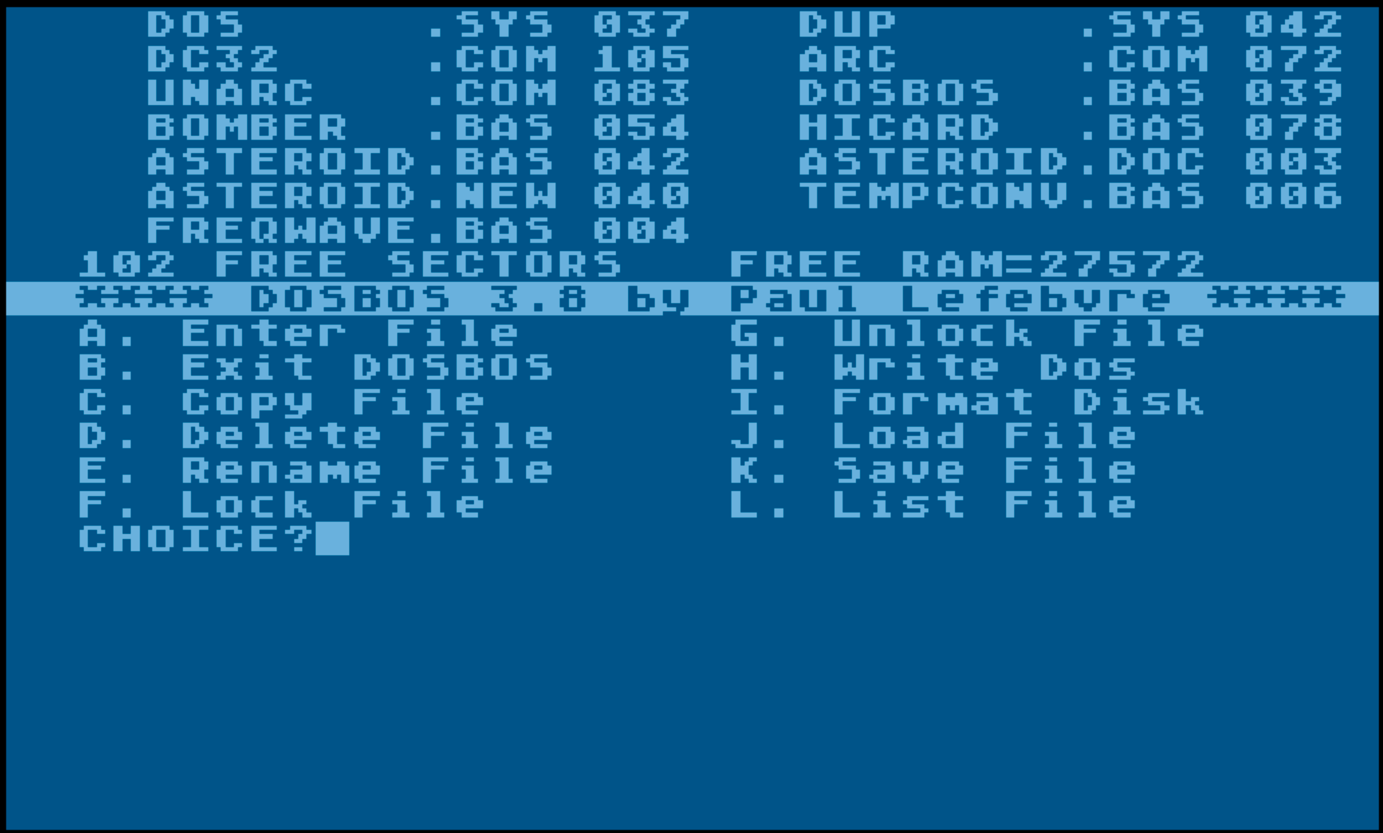 Dossページ Summer of '85: DOSBOS is rejected by ANALOG Computing