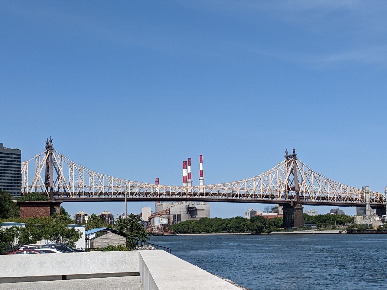 View of the south side of the Queensboro Bridge