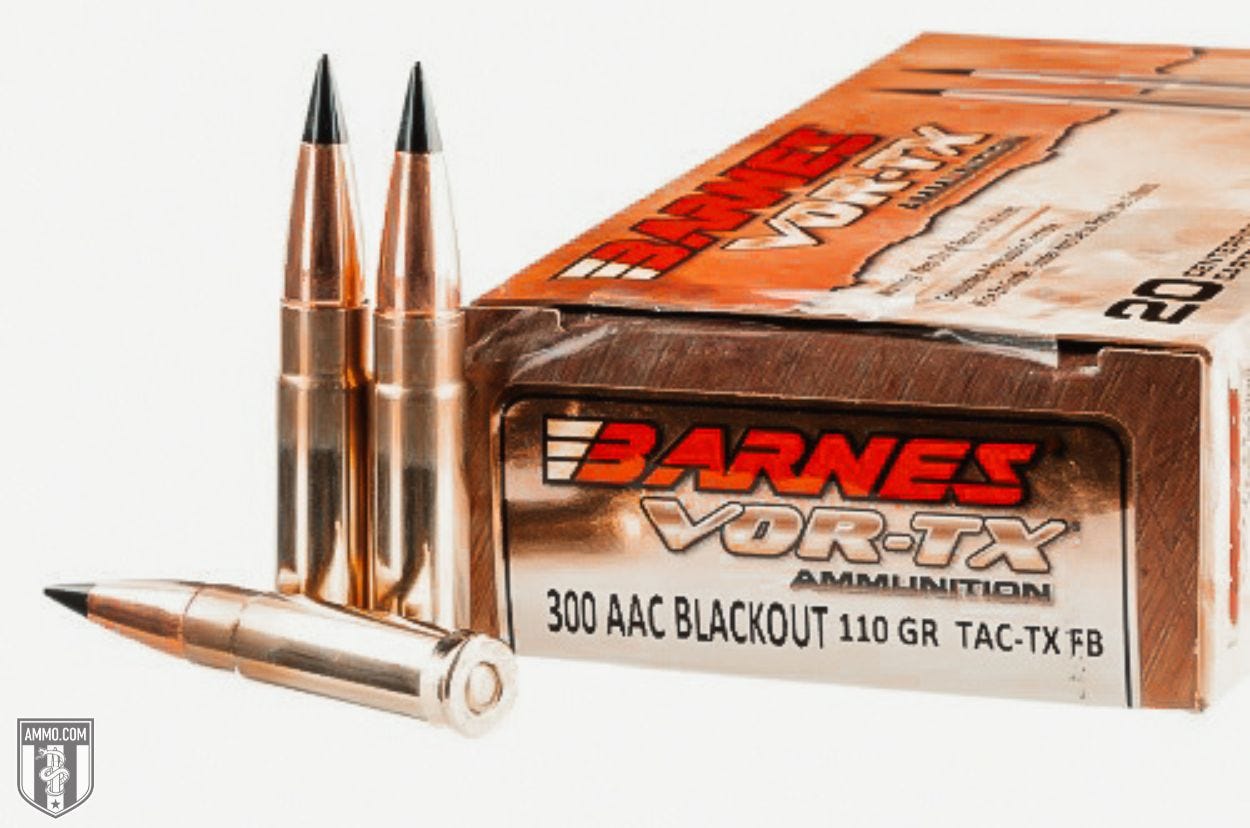 Barnes VOR-TX 110 grain TAC-TX FB Ammo