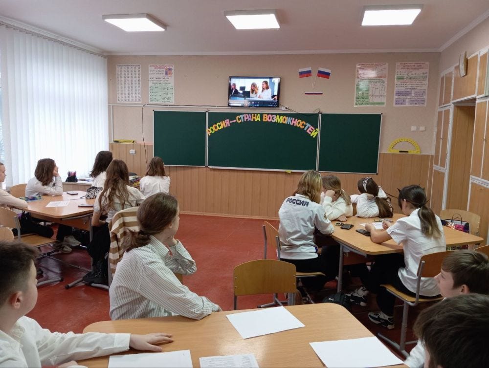 Урок в окупаційный школі Бердянська Урок в окупаційный школі Бердянська