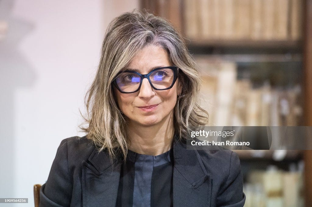 Francesca Albanese attends the presentation of her book "J'Accuse" on ...
