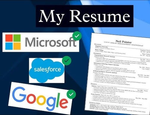 Resume that got me selected in Google | Microsoft | Salesforce | Tips for  Resume | Software Engineer - YouTube