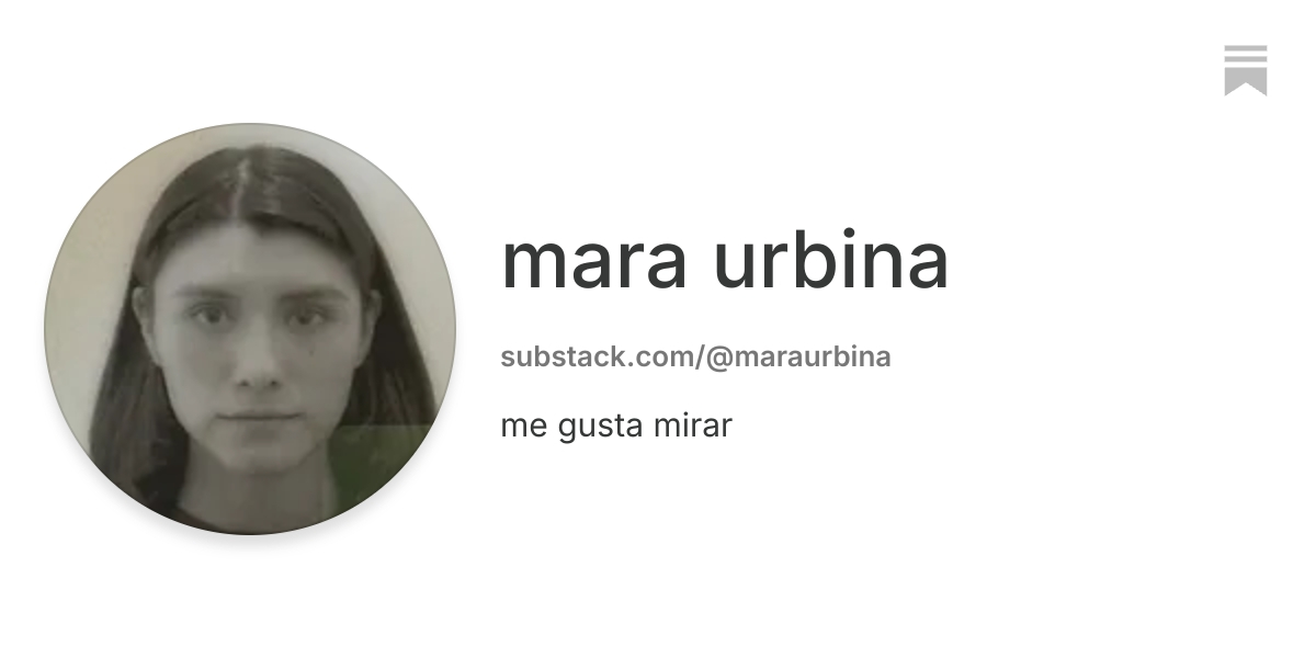 mara urbina | Substack