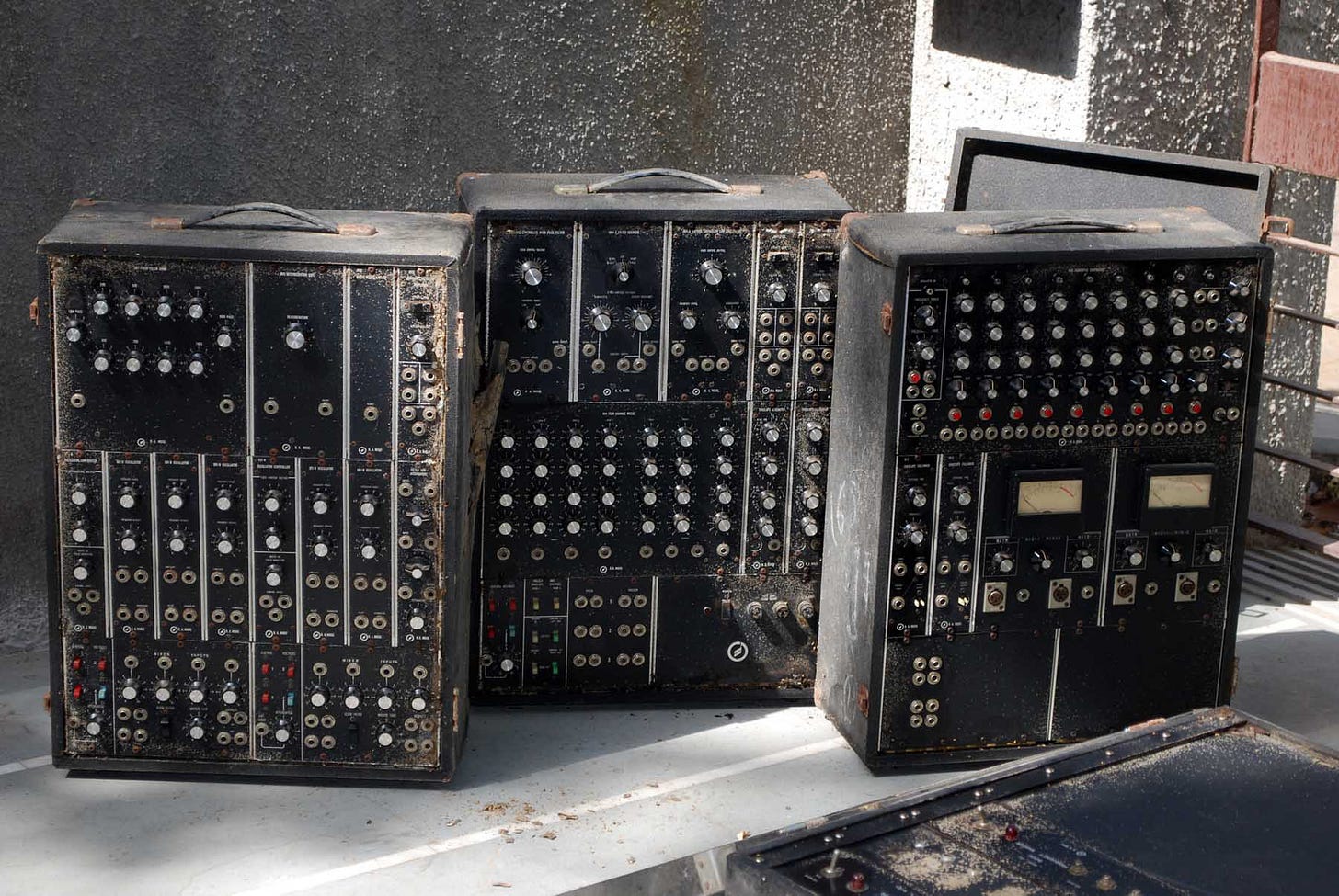 Tudor's Moog, photographed in Ahmedabad ca. 2012. Courtesy of Dhun Kakaria. Tudor's Moog, photographed in Ahmedabad ca. 2012. Courtesy of Dhun Kakaria.