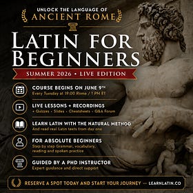 Learn Latin from Scratch This Summer