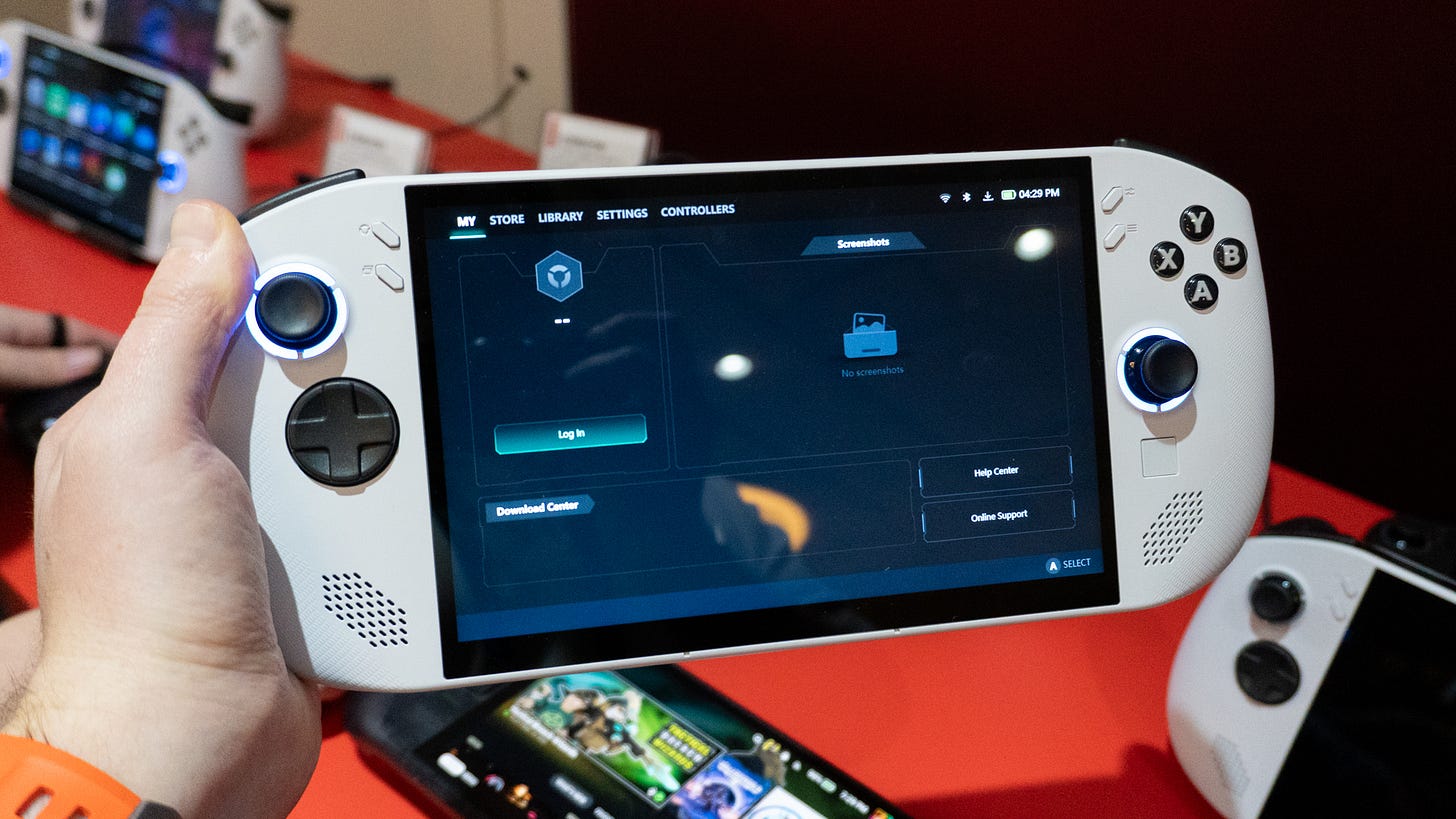 Lenovo Legion Go S in white CES 2025 Lenovo Legion Go S in white CES 2025