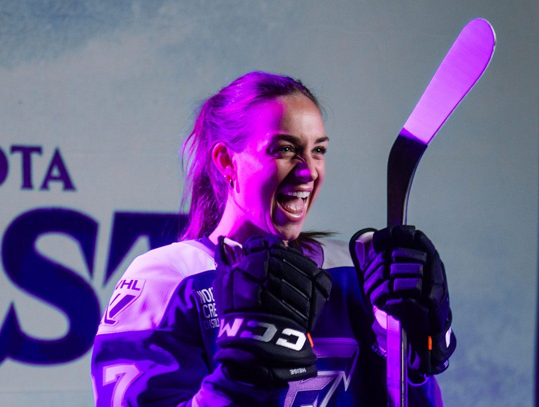 Excited Taylor Heise