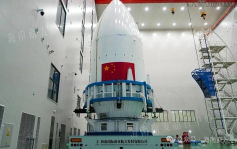 The Long March 8A launch vehicle heading away from Commercial Launch Pad 1 in October 2025.