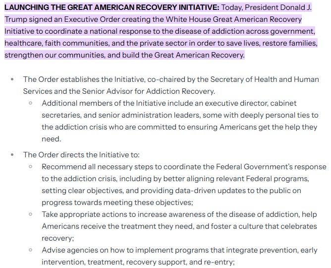 President Trump Launches New Federal Initiative to Combat the National ...
