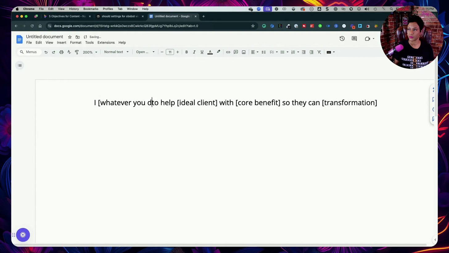 One-sentence mission statement example