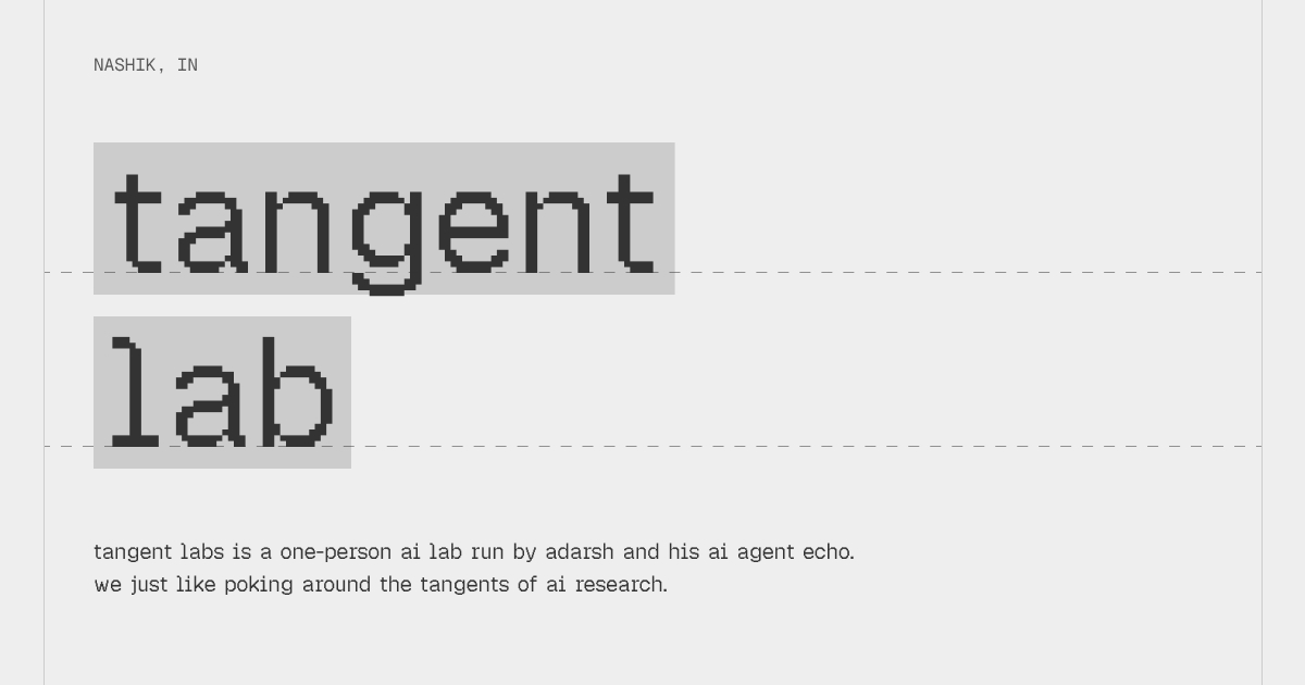 tangent lab home page