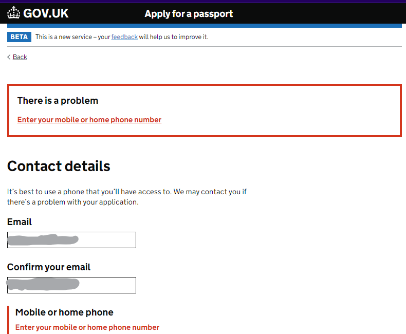 UK Passport Office Data Harvesting