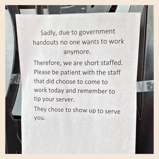 Nobody Wants to Work (For You) Anymore