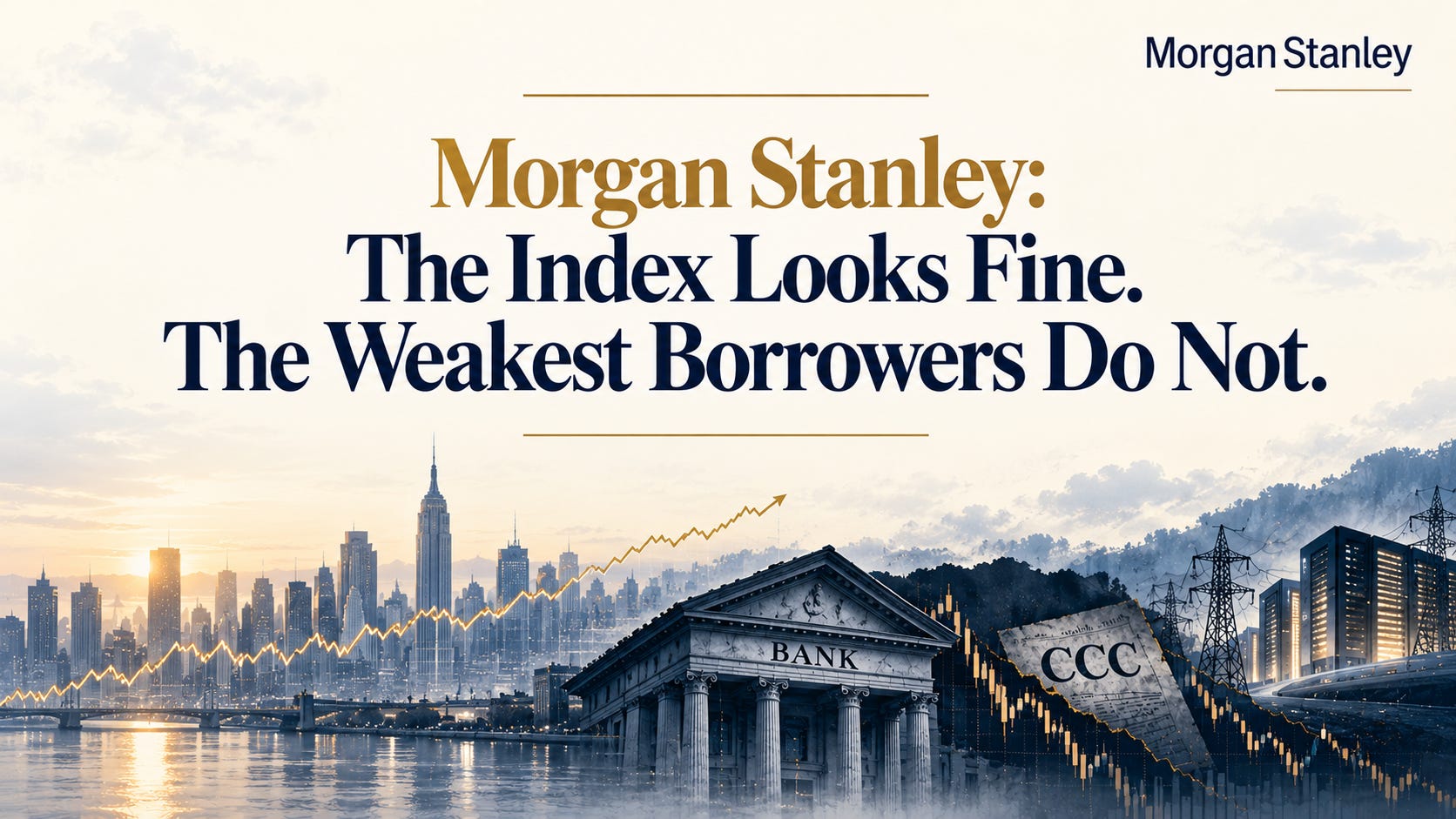 Morgan Stanley: The Index Looks Fine. The Weakest Borrowers Do Not.