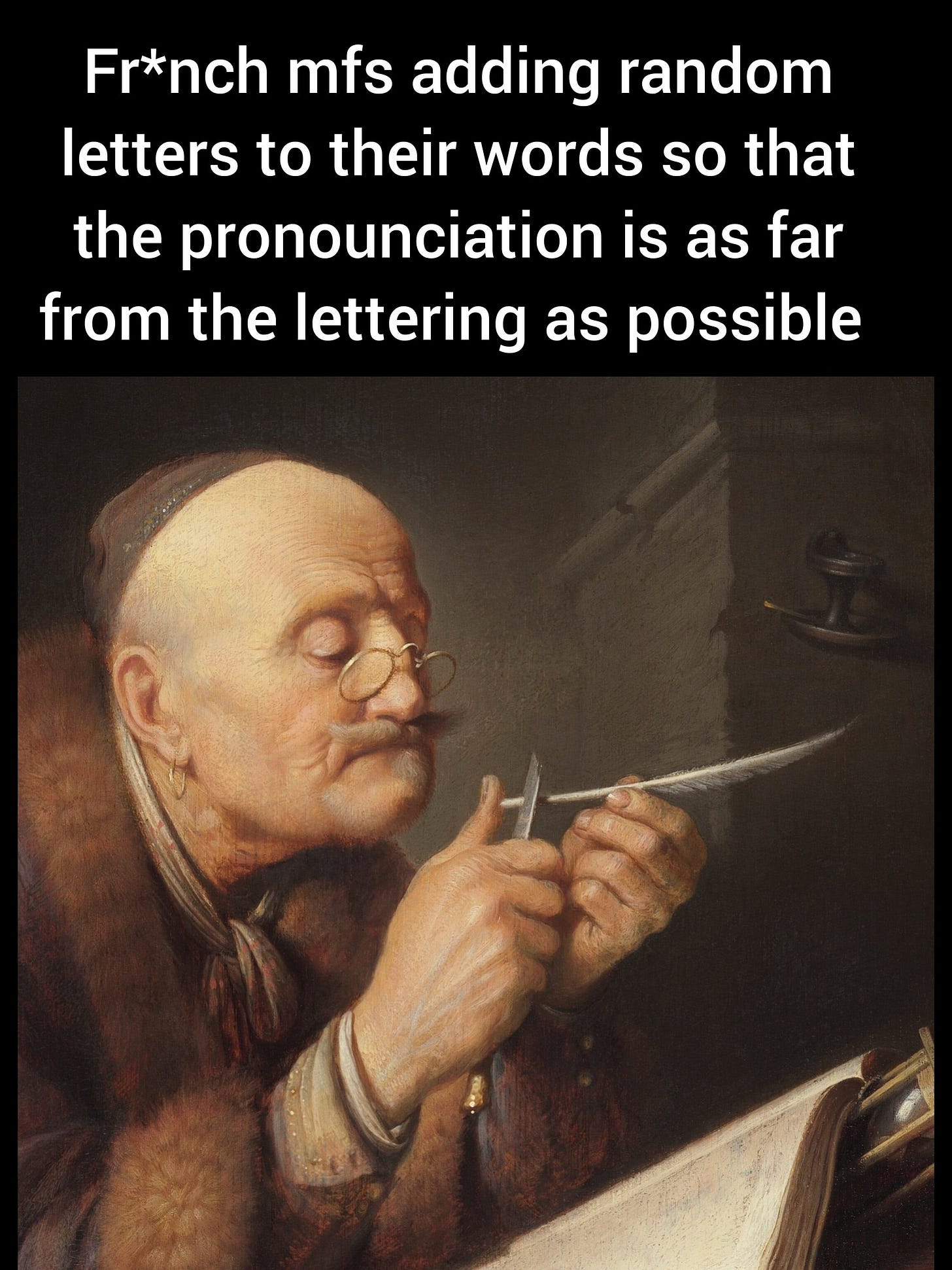 French pronunciation meme