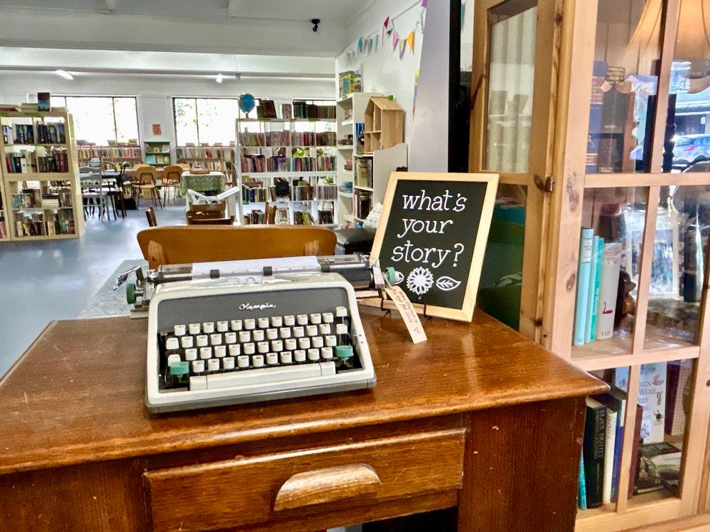 inside the Good Earth Book shop in wentworth falls inside the Good Earth Book shop in wentworth falls