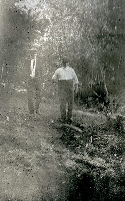 Two men on the trail