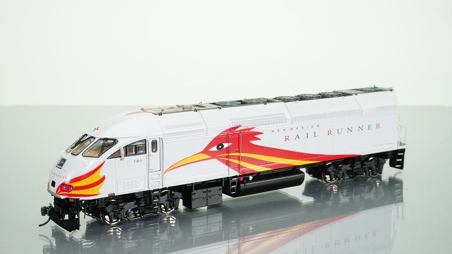 True Line Trains MP36-3 New Mexico Rail Runner NMRX 101 DCC Ready HO scale - Picture 1 of 7 True Line Trains MP36-3 New Mexico Rail Runner NMRX 101 DCC Ready HO scale - Picture 1 of 7