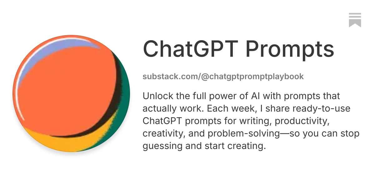 ChatGPT Prompts | Substack