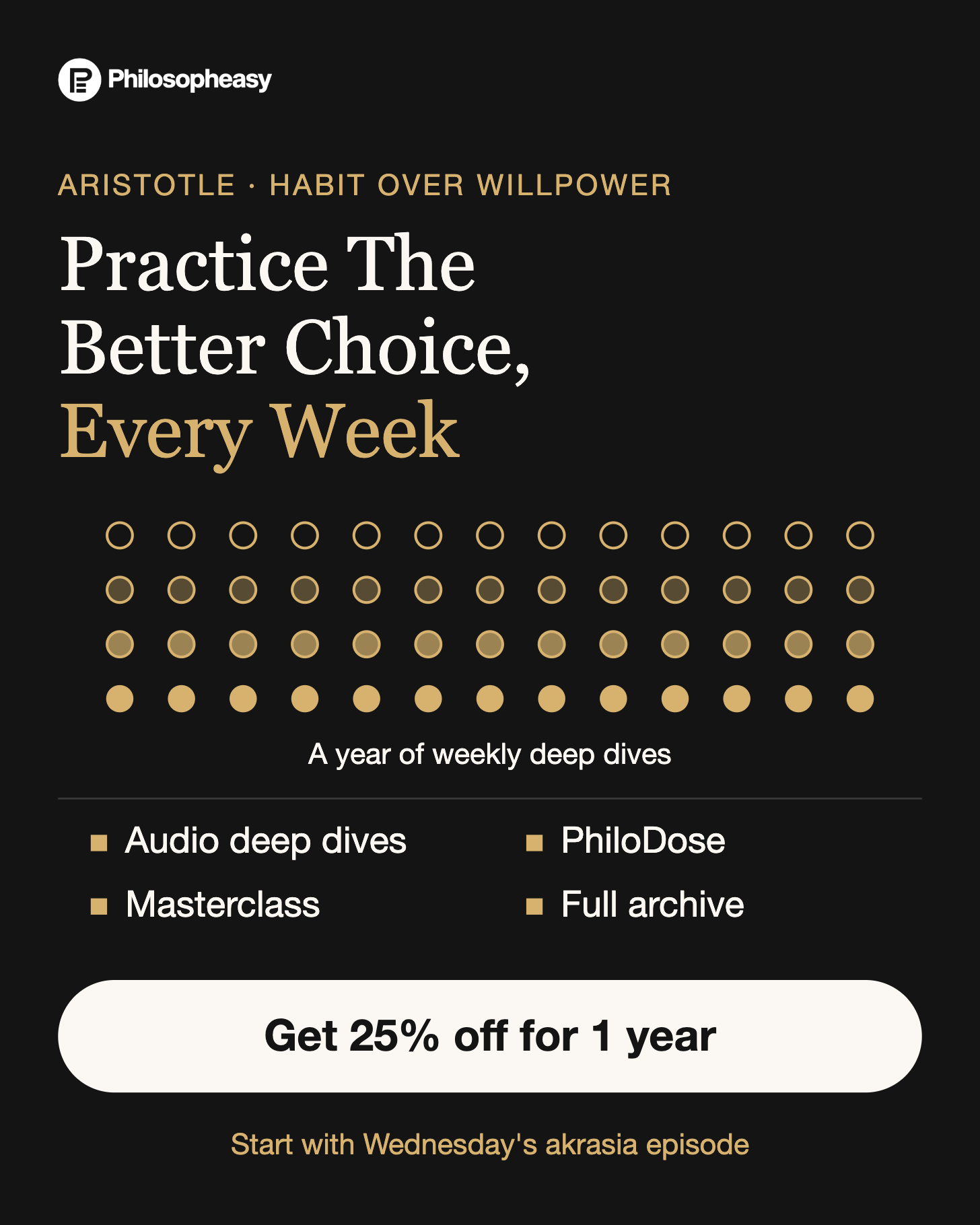 Practice The Better Choice, Every Week Practice The Better Choice, Every Week