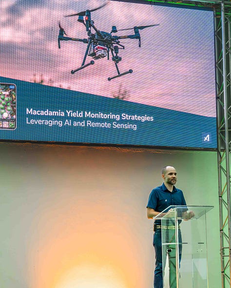 Ken Treloar keynote speaker - macadamia yield monitoring strategies