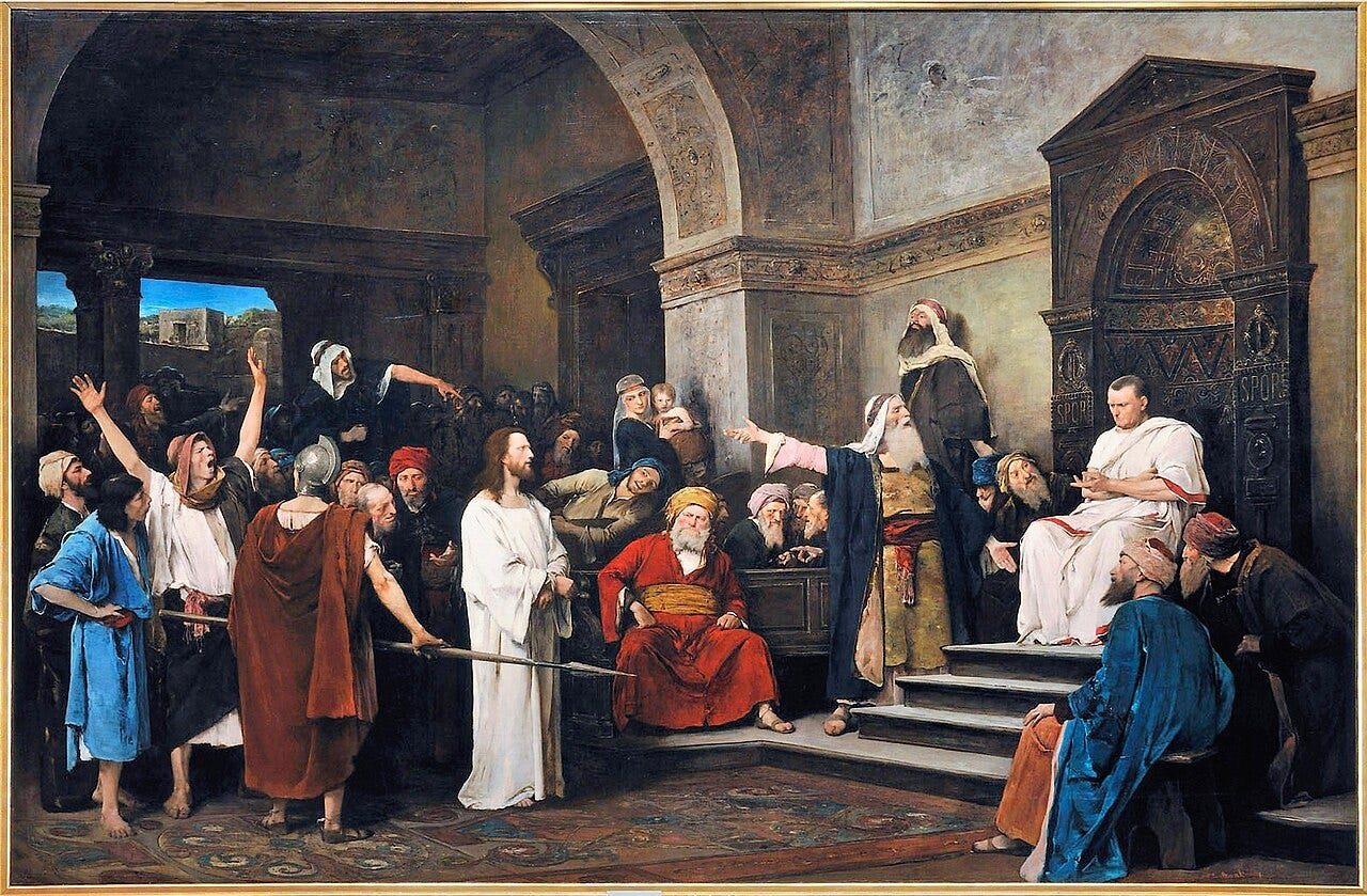 File:Munkacsy - Christ in front of Pilate.jpg - Wikimedia Commons