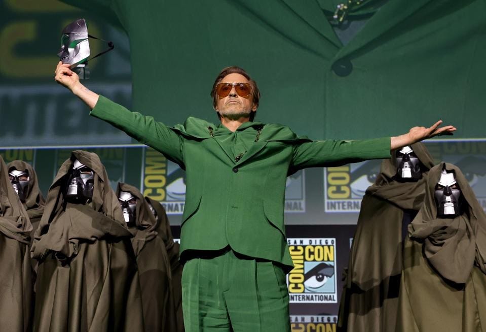 Robert Downey Jr. returns to the MCU as Doctor Doom