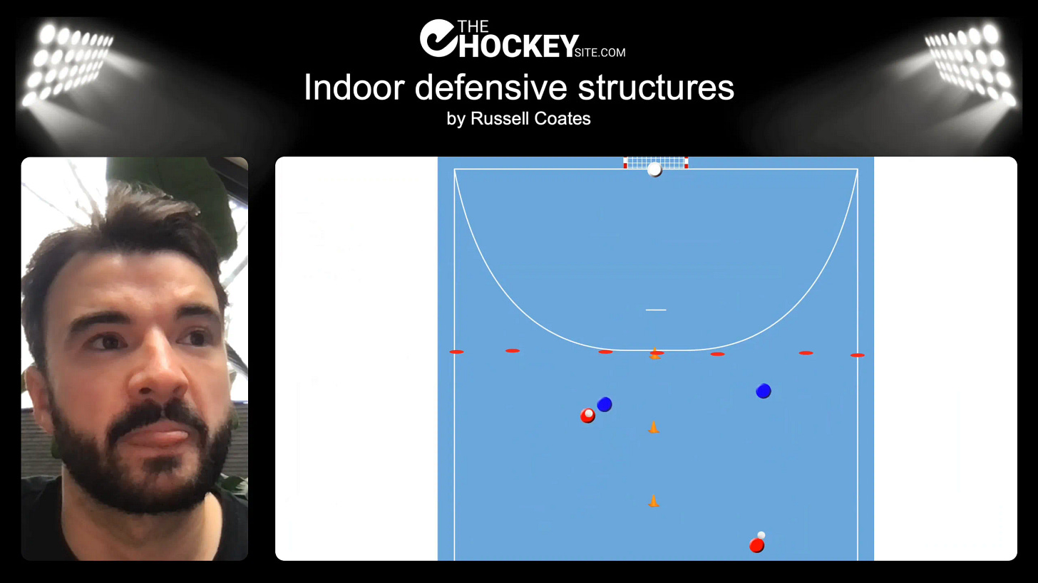 Channeling in defense drill setup Channeling in defense drill setup