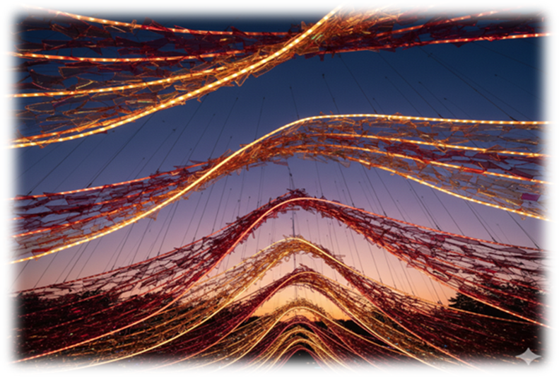 A group of lights in the sky
AI-generated content may be incorrect. A group of lights in the sky
AI-generated content may be incorrect.