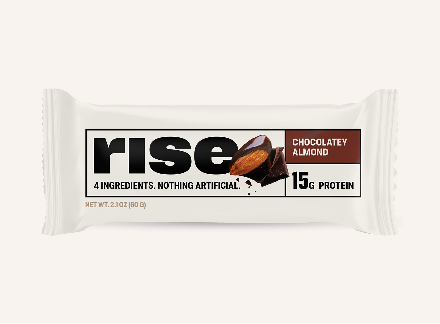 Chocolatey Almond Protein Bar (12 pack) | 16g Protein – Rise Bar