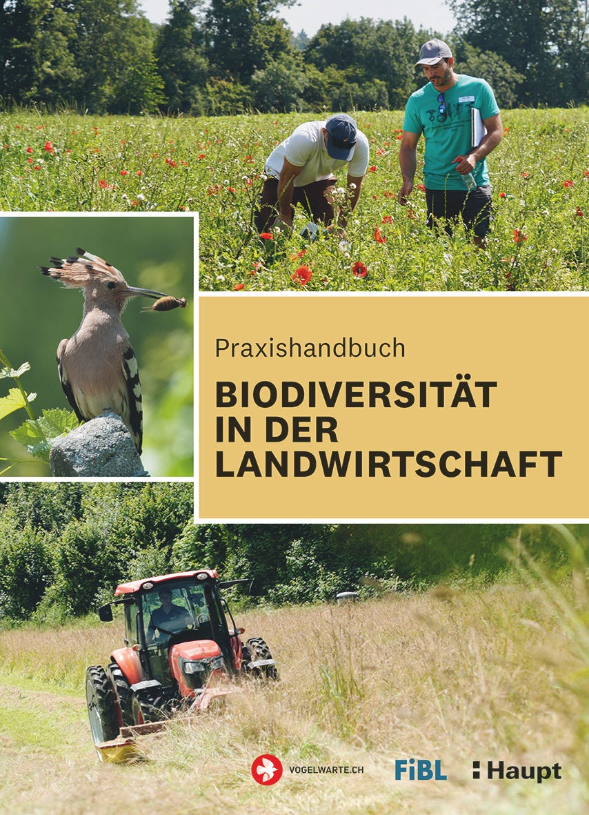 Buchcover vom Praxishandbuch «Biodiversität in der Landwirtschaft» Buchcover vom Praxishandbuch «Biodiversität in der Landwirtschaft»