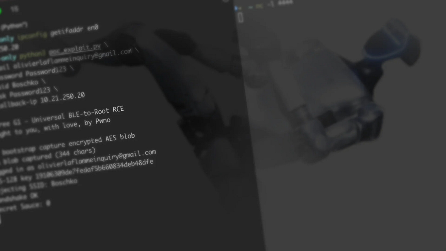 Forscher kapert Unitrees G1-Humanoiden per Bluetooth, komplett bis auf root