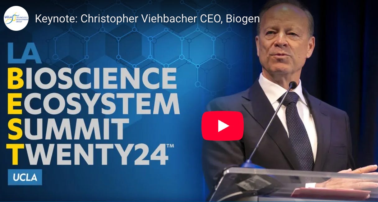 Biogen CEO Christopher Viehbacher at LABEST