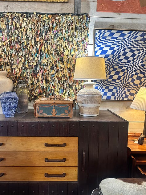 sculptural furniture at Round Top