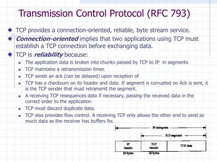 PPT - Transmission Control Protocol (RFC 793) PowerPoint Presentation, free download - ID:3782660 PPT - Transmission Control Protocol (RFC 793) PowerPoint Presentation, free download - ID:3782660