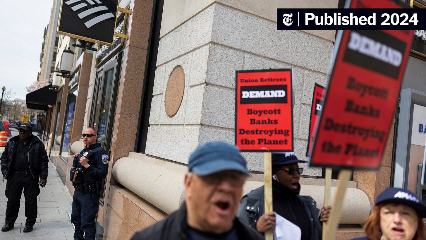 Bank of America Pledged to Stop Financing Coal. Now It's Backtracking. -  The New York Times