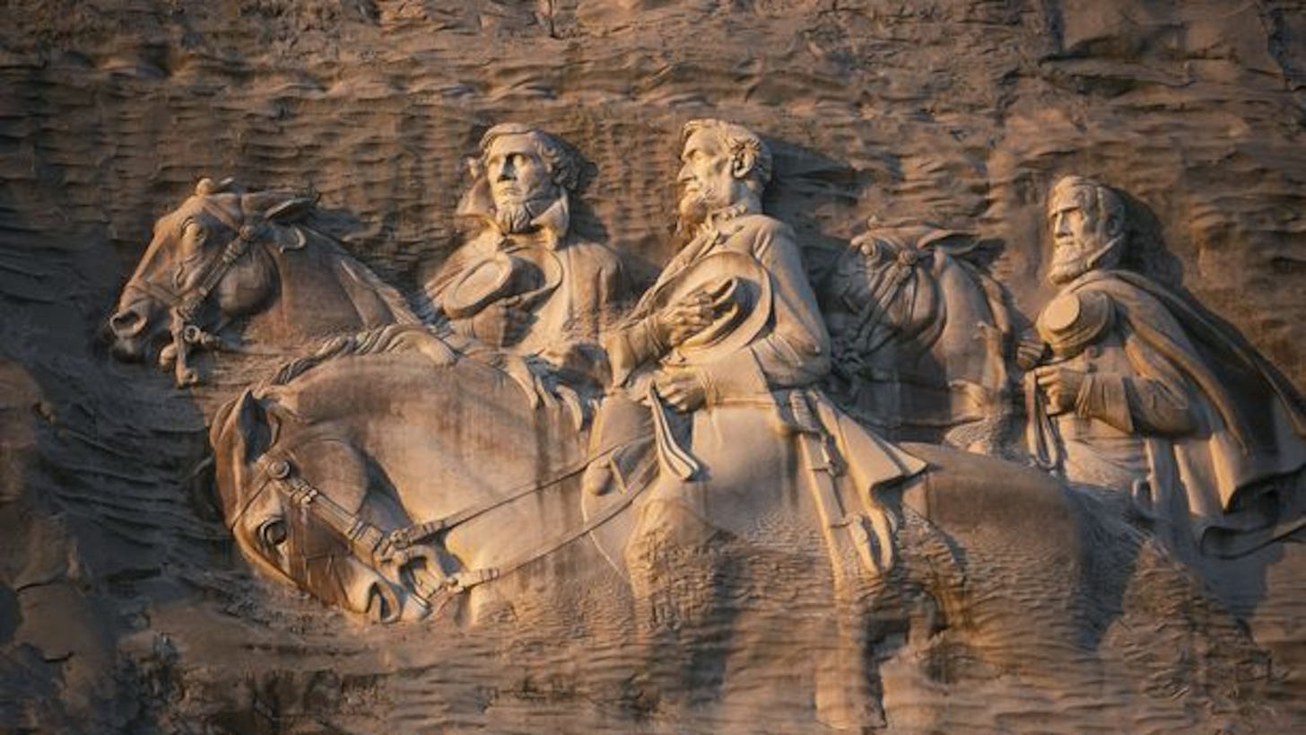 Abrams calls for removal of Confederate faces off Stone Mountain Abrams calls for removal of Confederate faces off Stone Mountain