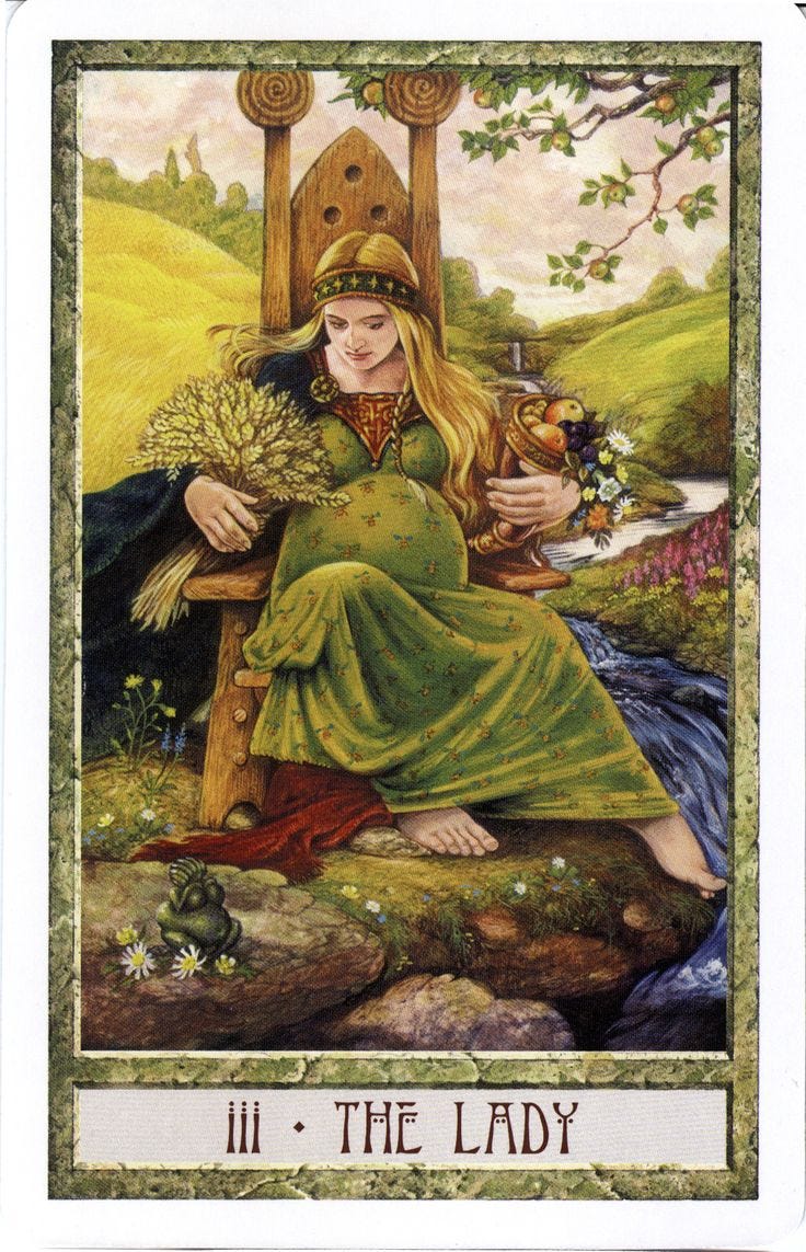 The Lady (The Empress) - Druid Craft Tarot | Druid craft, Empress tarot, Tarot cards