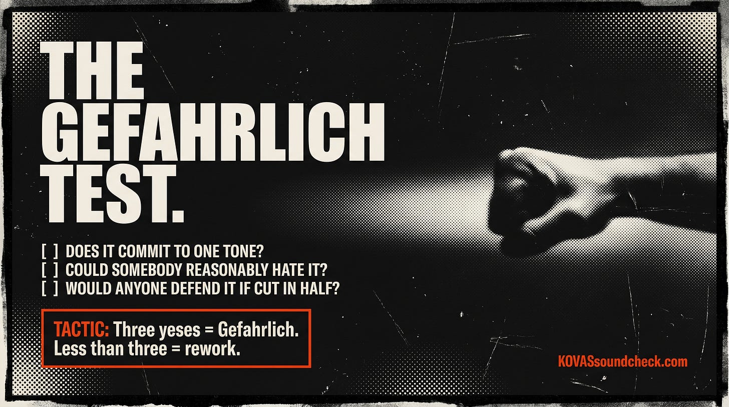 The Gefährlich Test The Gefährlich Test