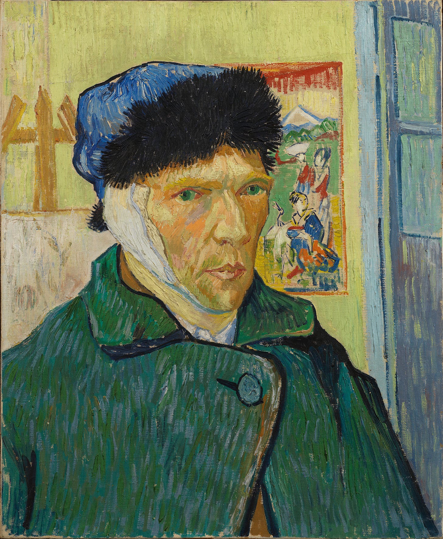 Self-Portrait with Bandaged Ear - The Courtauld