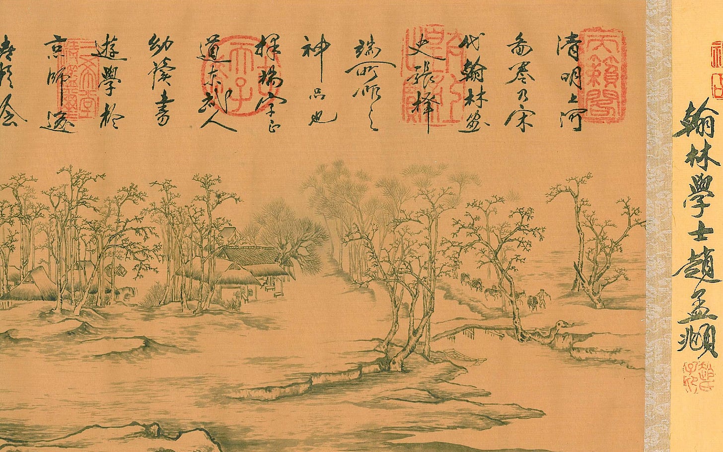 《清明上河圖》鄉村轉入市集局部|來源:Wikimedia Commons(公有領域,經 images.weserv.nl 快取) 《清明上河圖》鄉村轉入市集局部|來源:Wikimedia Commons(公有領域,經 images.weserv.nl 快取)